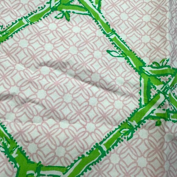 Lilly Pulitzer Reversible Bamboo Butterfly Euro Pillow Cover Pink Tropical NEW - Picture 3 of 11